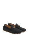 Valentino Garavani Fastaway Driver Moccasin In Deer Suede