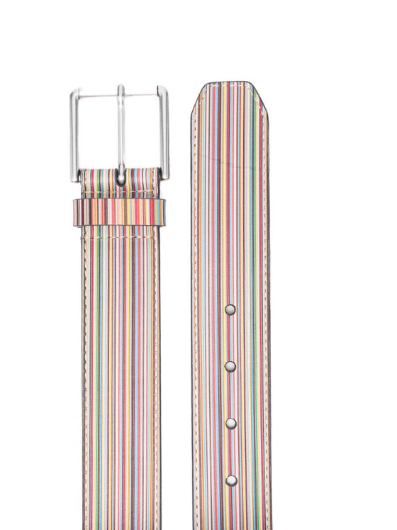 Paul Smith Striped leather belt