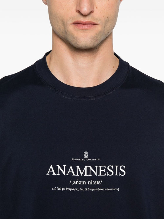 Brunello Cucinelli T-shirts and Polos Blue