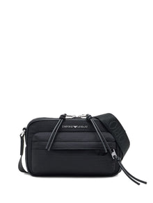  Emporio Armani logo-plaque crossbody messenger bag