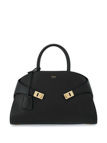  Ferragamo Medium Hug Gancini-buckle tote bag