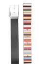 Paul Smith Leather Reversible 'Signature Stripe' Cut-To-Fit Belt