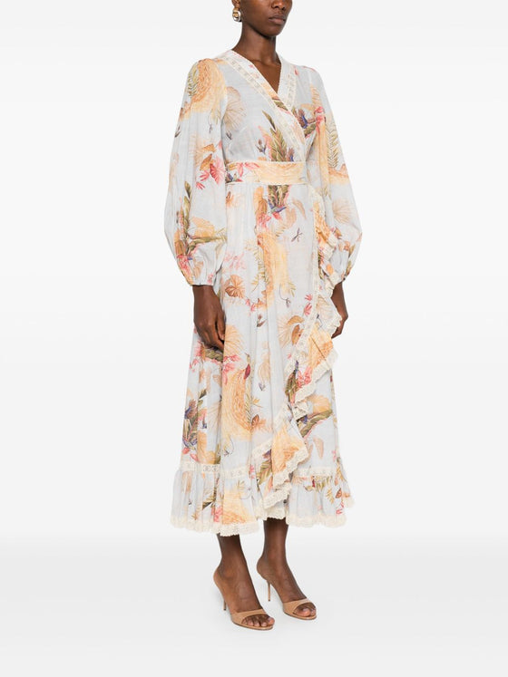 Zimmermann Ascension Ruffled Midi Dress