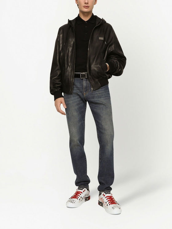 Dolce & Gabbana Logo cotton polo shirt