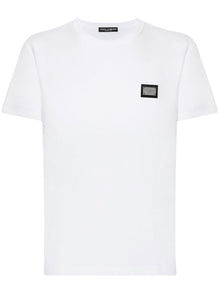  Dolce & Gabbana logo-tag Cotton T-shirt