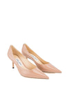 Jimmy Choo Love 65 Ballet-Patent-Leather Pumps with JC Emblem