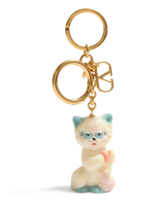 Valentino Garavani Le Chat De La Maison Nylon Keychain Bag Charm