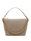 Emporio Armani Medium leather hobo bag with chain
