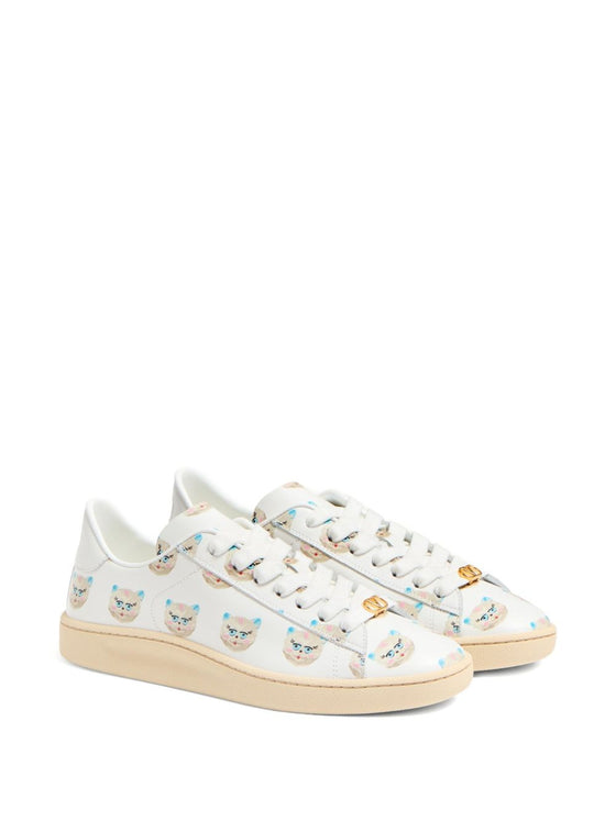 Valentino Garavani Le Chat De La Maison Royco Sneaker In Nappa Calfskin