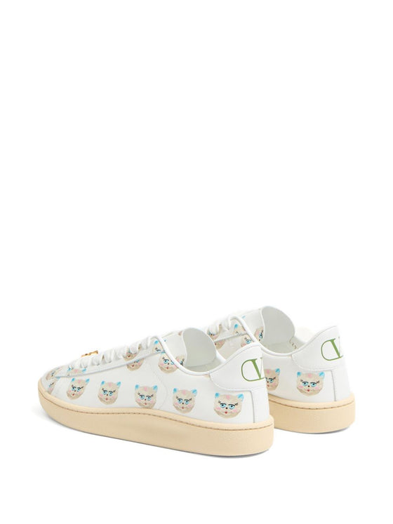 Valentino Garavani Le Chat De La Maison Royco Sneaker In Nappa Calfskin