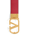 Valentino Garavani Vlogo Signature Reversible Belt In Shiny Calfskin 20mm