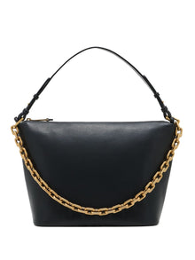  Emporio Armani Medium leather hobo bag with chain