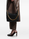 Emporio Armani Medium leather hobo bag with chain