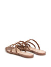 Valentino Garavani Rockstud Low Slide Sandal in Laminated Nappa Leather