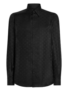  Dolce & Gabbana DG logo martini jacquard shirt