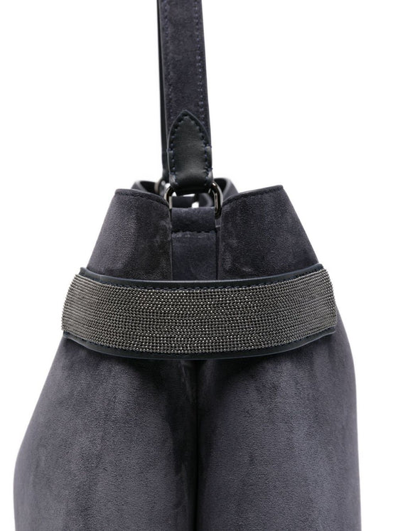 Brunello Cucinelli Suede leather handbag