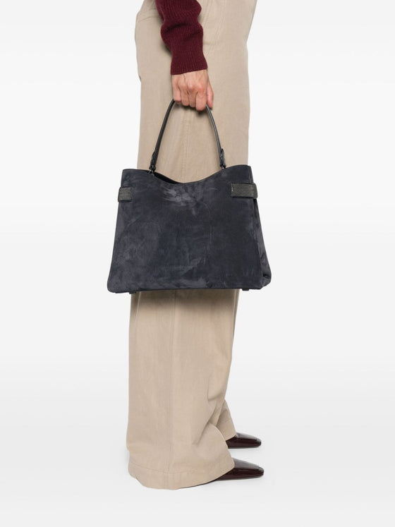 Brunello Cucinelli Suede leather handbag