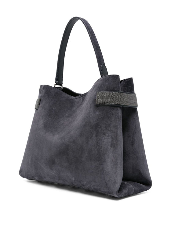 Brunello Cucinelli Suede leather handbag