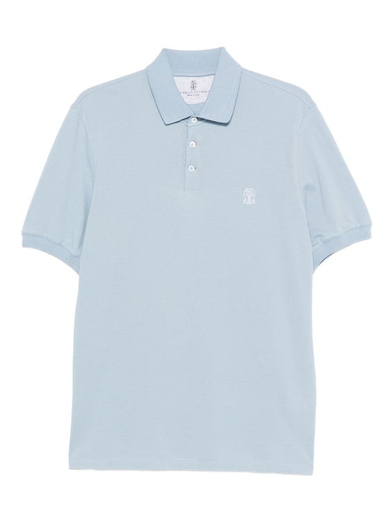 Brunello Cucinelli T-shirts and Polos Clear Blue
