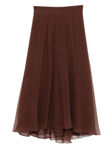  Brunello Cucinelli Silk maxi skirt