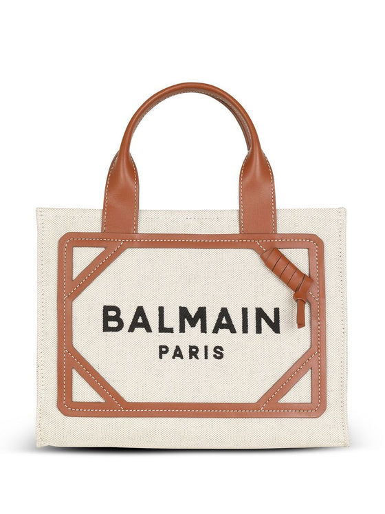 Balmain B-Army small canvas tote