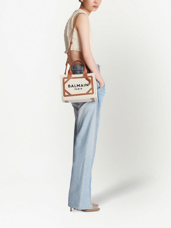 Balmain B-Army small canvas tote