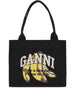 Ganni Organic cotton large tote bag