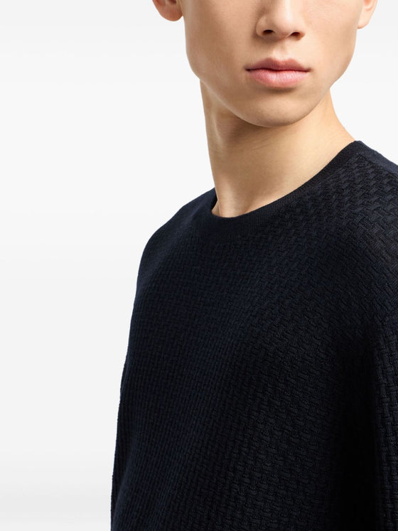 Emporio Armani Sweaters Blue