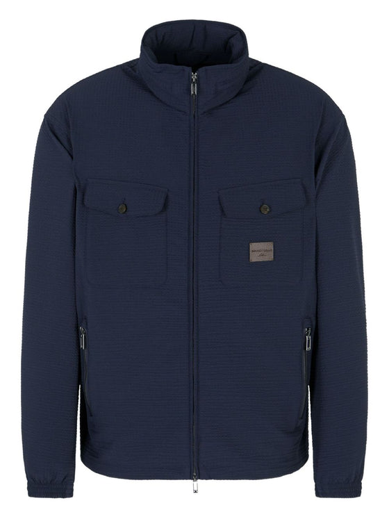 Emporio Armani Coats Blue