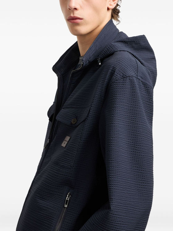 Emporio Armani Coats Blue