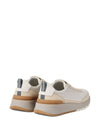 Brunello Cucinelli Washed suede and semi-polished calfskin runners