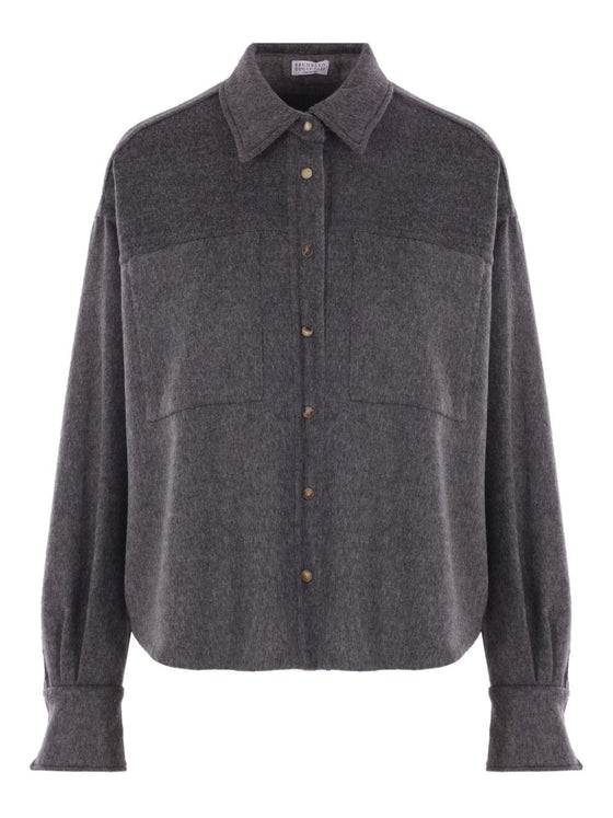 Brunello Cucinelli Shirts Grey