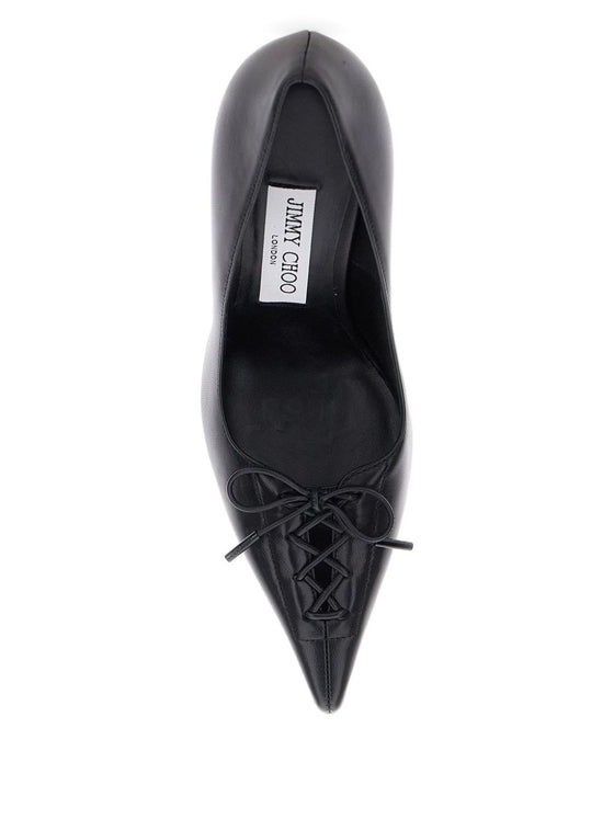 Jimmy Choo 95mm Scarlett lace-up pointed-toe pumps
