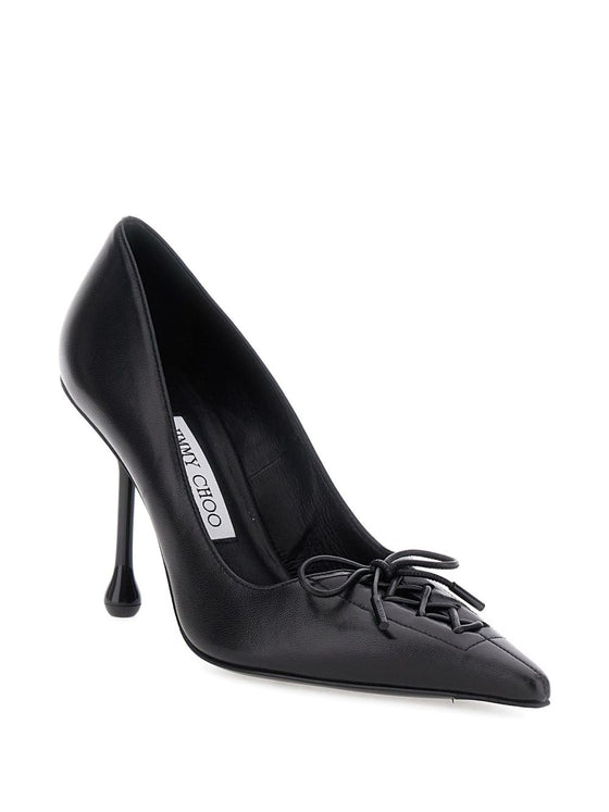 Jimmy Choo 95mm Scarlett lace-up pointed-toe pumps