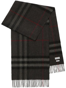  Burberry check cashmere scarf