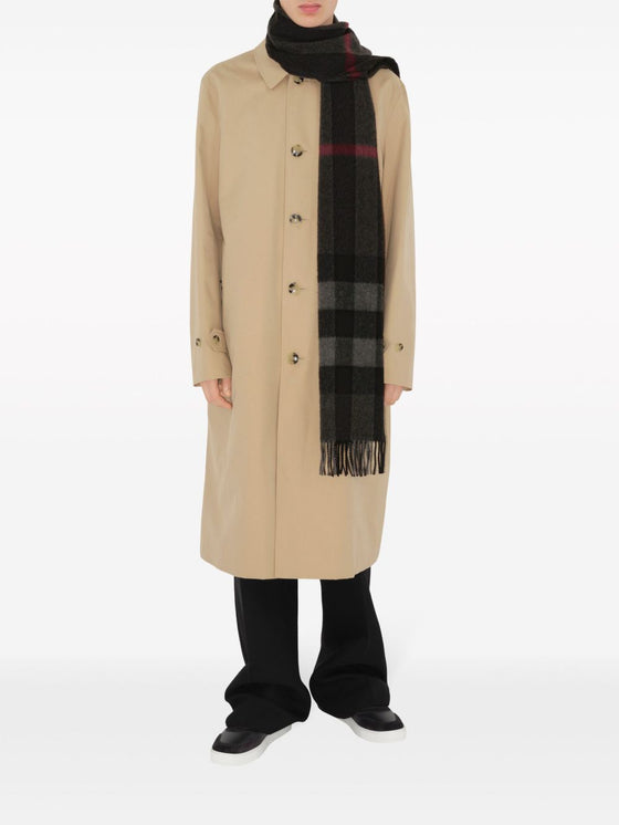 Burberry check cashmere scarf