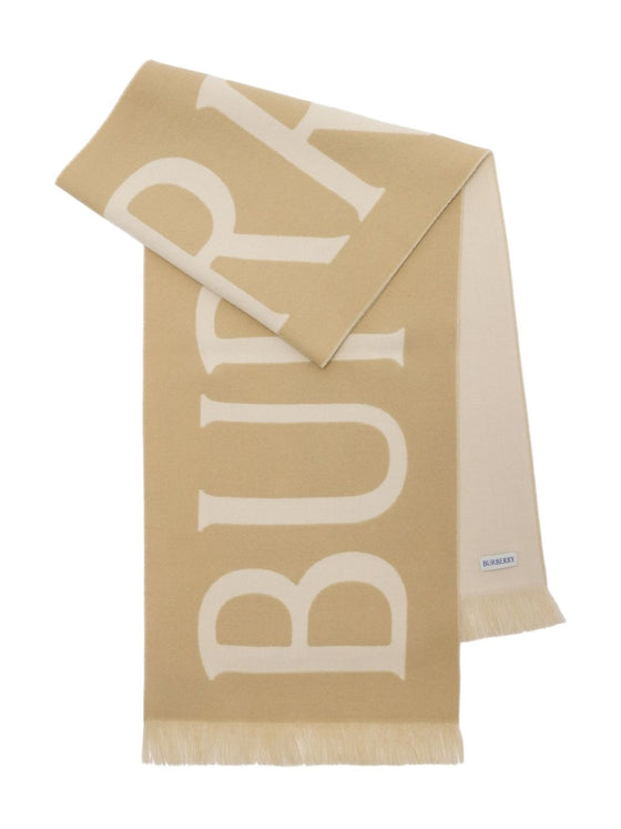 Burberry Logo wool scarf