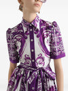 Dolce & Gabbana Majolica print poplin shirt dress
