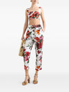 Dolce & Gabbana Flower-print poplin top
