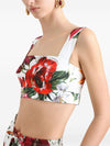 Dolce & Gabbana Flower-print poplin top