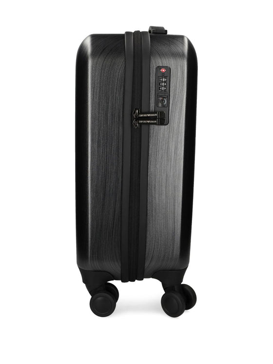 Emporio Armani ABS carry-on bag with oversized embossed eagle