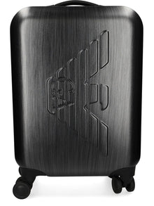  Emporio Armani ABS carry-on bag with oversized embossed eagle
