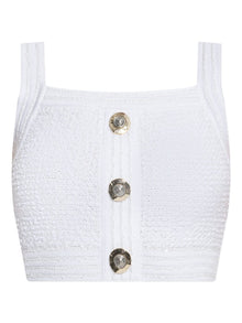  Balmain Tweed Crop Top