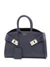 Ferragamo Logo-print leather tote bag