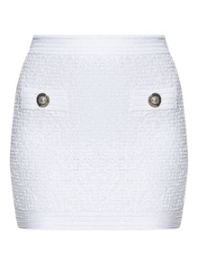  Balmain Tweed Mini Skirt