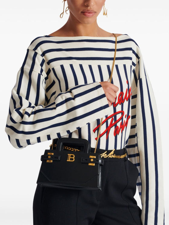 Balmain B-Buzz small leather handbag