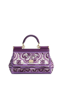  Dolce & Gabbana Small Sicily handbag with Maiolica embroidery