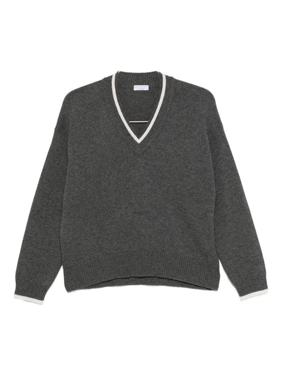 Brunello Cucinelli Sweaters Grey