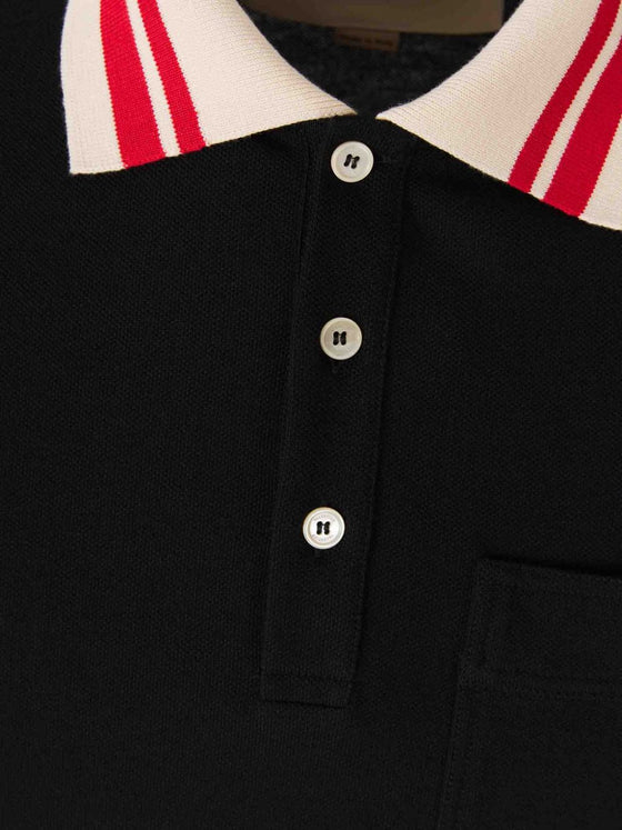 Valentino Logo-patch polo shirt
