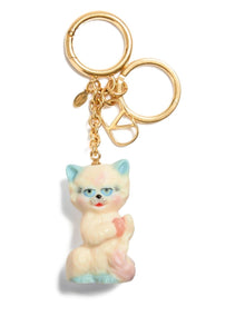  Valentino Garavani Le Chat De La Maison Nylon Bag Charm with Keychain